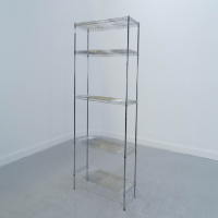 4' Stationary Wire Shelving Unit image 0